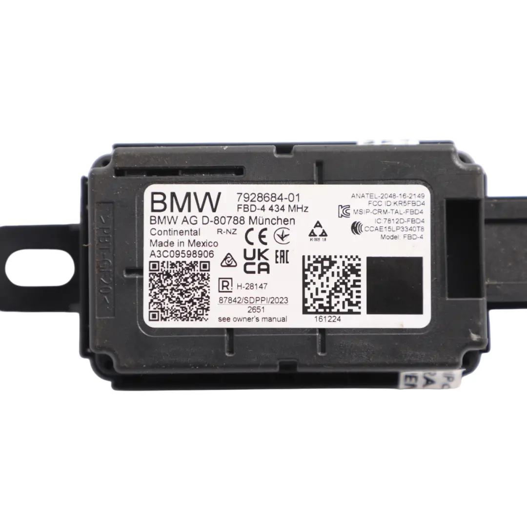 Radio Remote Control Receiver Module Unit 434 MHz to BMW G60 U06 Mini F65 with Part number 7928684 BMW G60 U06 Mini F65 Radio Remote Control Receiver Module Unit 434 MHz - SKU 7928684 - Part number 7928684