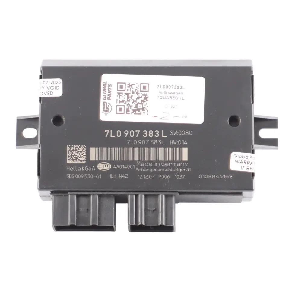7L Tow Bar Trailer Towing Control Module Unit to Volkswagen Touareg with Part number 7L0907383L Volkswagen Touareg 7L Tow Bar Trailer Towing Control Module Unit - SKU 7L0907383L - Part number 7L0907383L