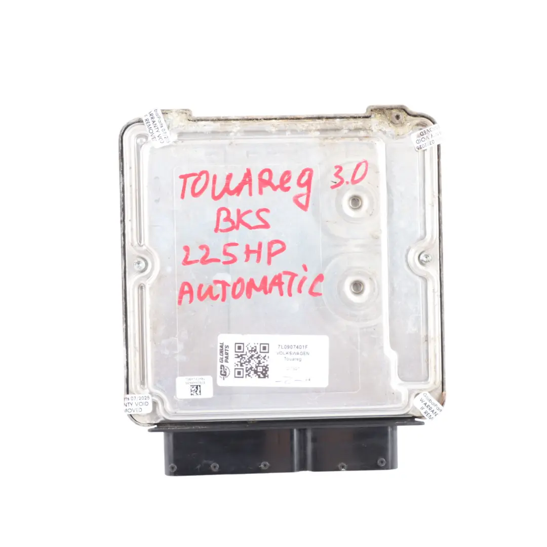 BKS 225HP Engine Control ECU Automatic to Volkswagen Touareg 3.0 TDI with Part number 7L0907401F Volkswagen Touareg 3.0 TDI BKS 225HP Engine Control ECU Automatic - SKU 7L0907401F - Part number 7L0907401F