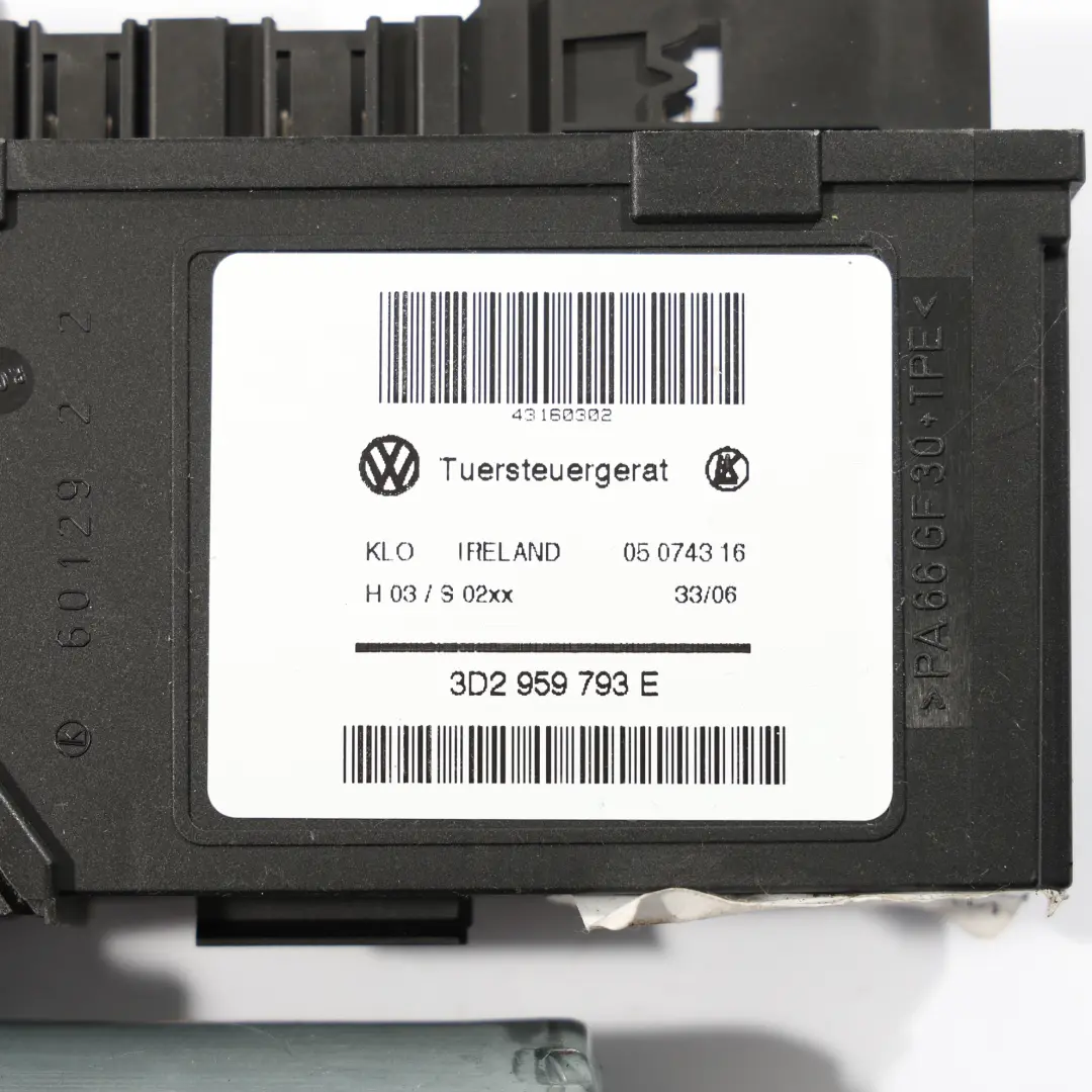 7L Elevalunas Delantero Motor Regulador Derecho Volkswagen VW Touareg - SKU 7L0959701K - Número de pieza 7L0959701K
