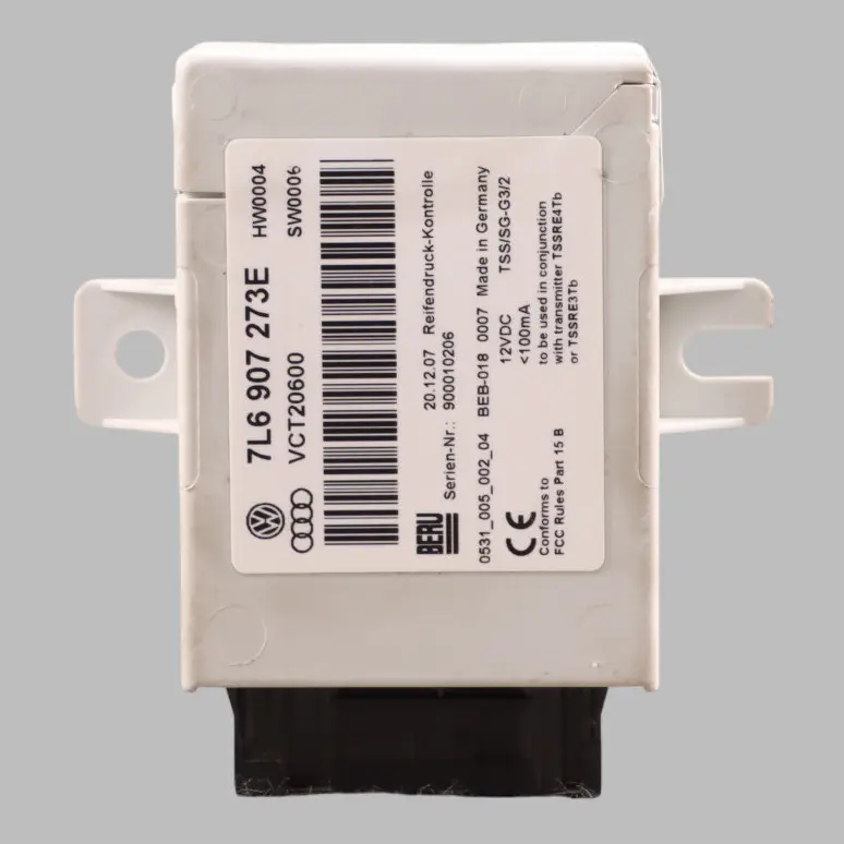 7L Tyre Pressure Control Unit Module ECU to VW Volkswagen Touareg with Part number 7L6907273E VW Volkswagen Touareg 7L Tyre Pressure Control Unit Module ECU - SKU 7L6907273E - Part number 7L6907273E