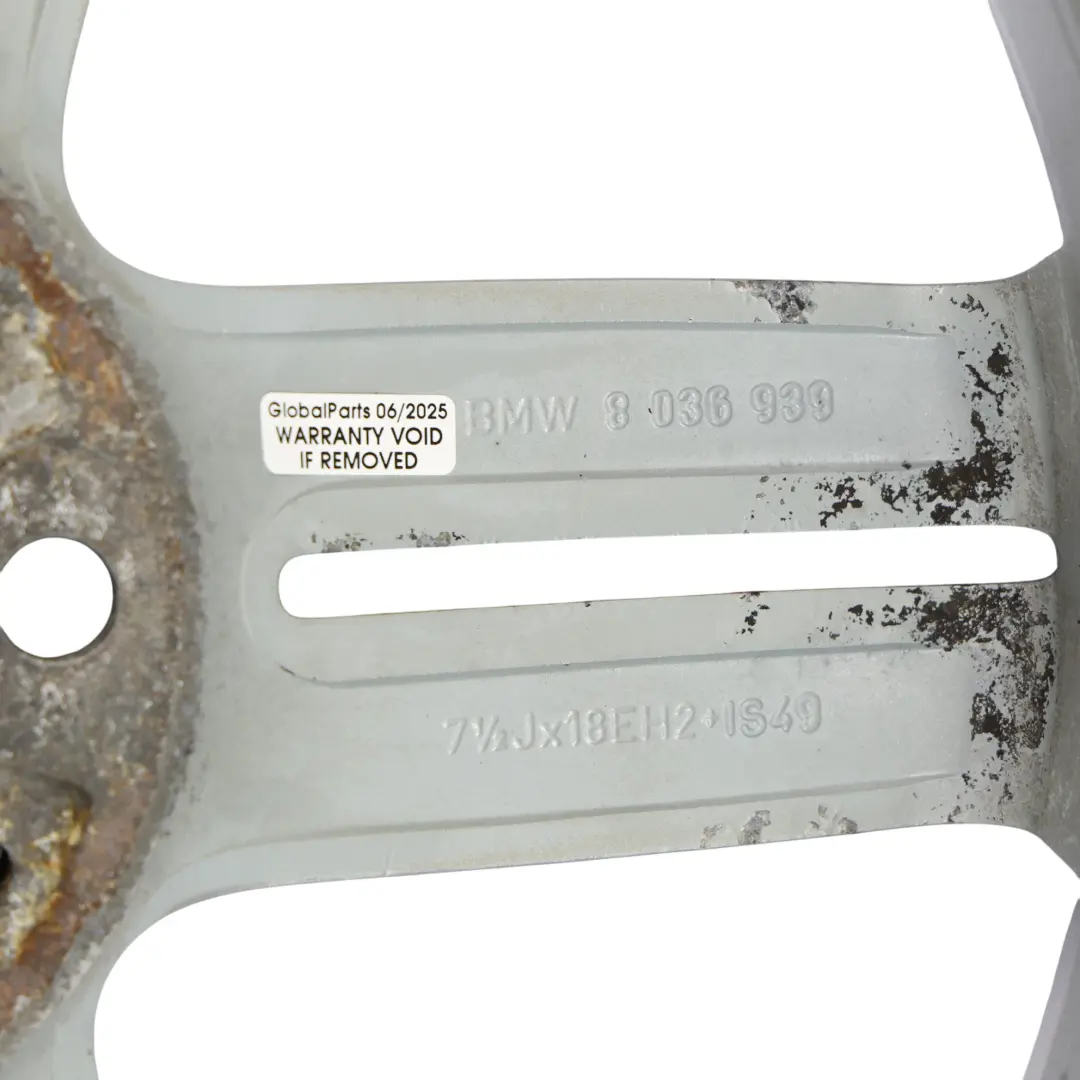 Cerchio anteriore in lega 18" 7,5J M doppio raggio 208 BMW E81 E87 - SKU 8036939-2 - Numero di parte 8036939