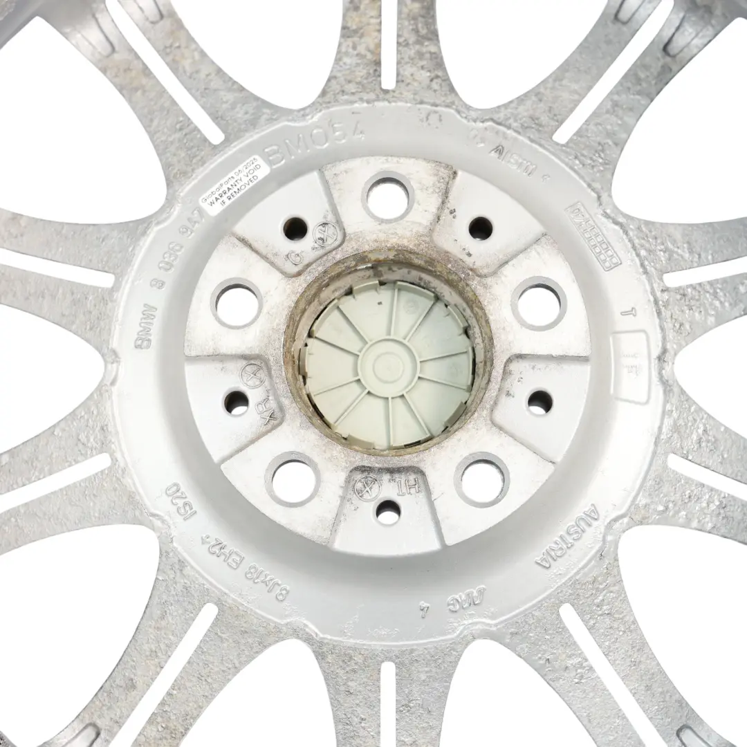 BMW E60 E61 Silver Alloy Wheel Rim 18" ET:20 8J M Double Spoke 135 - SKU 8036947-2 - Part number 8036947