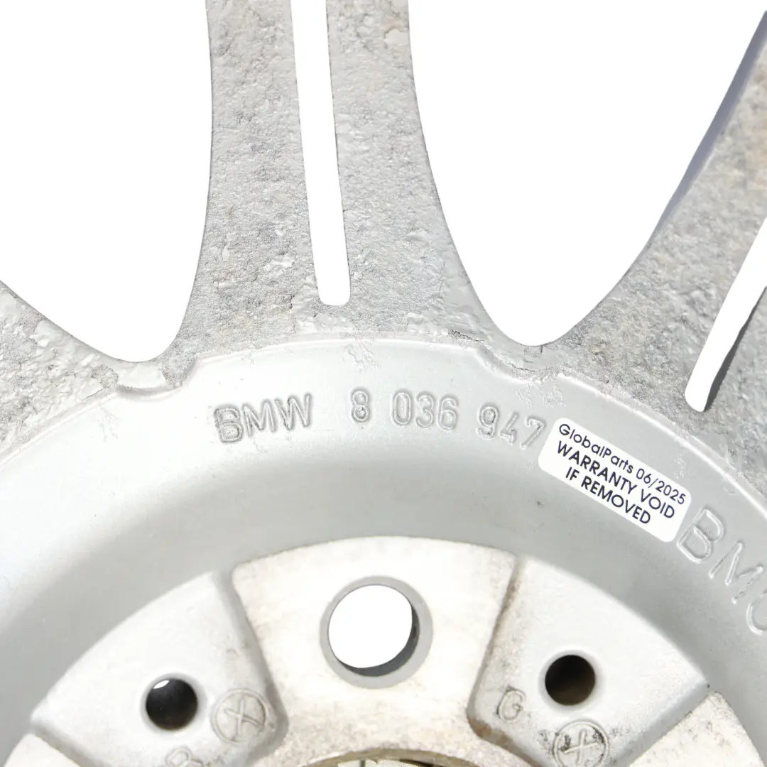BMW E60 E61 Silver Alloy Wheel Rim 18" ET:20 8J M Double Spoke 135 - SKU 8036947-2 - Part number 8036947