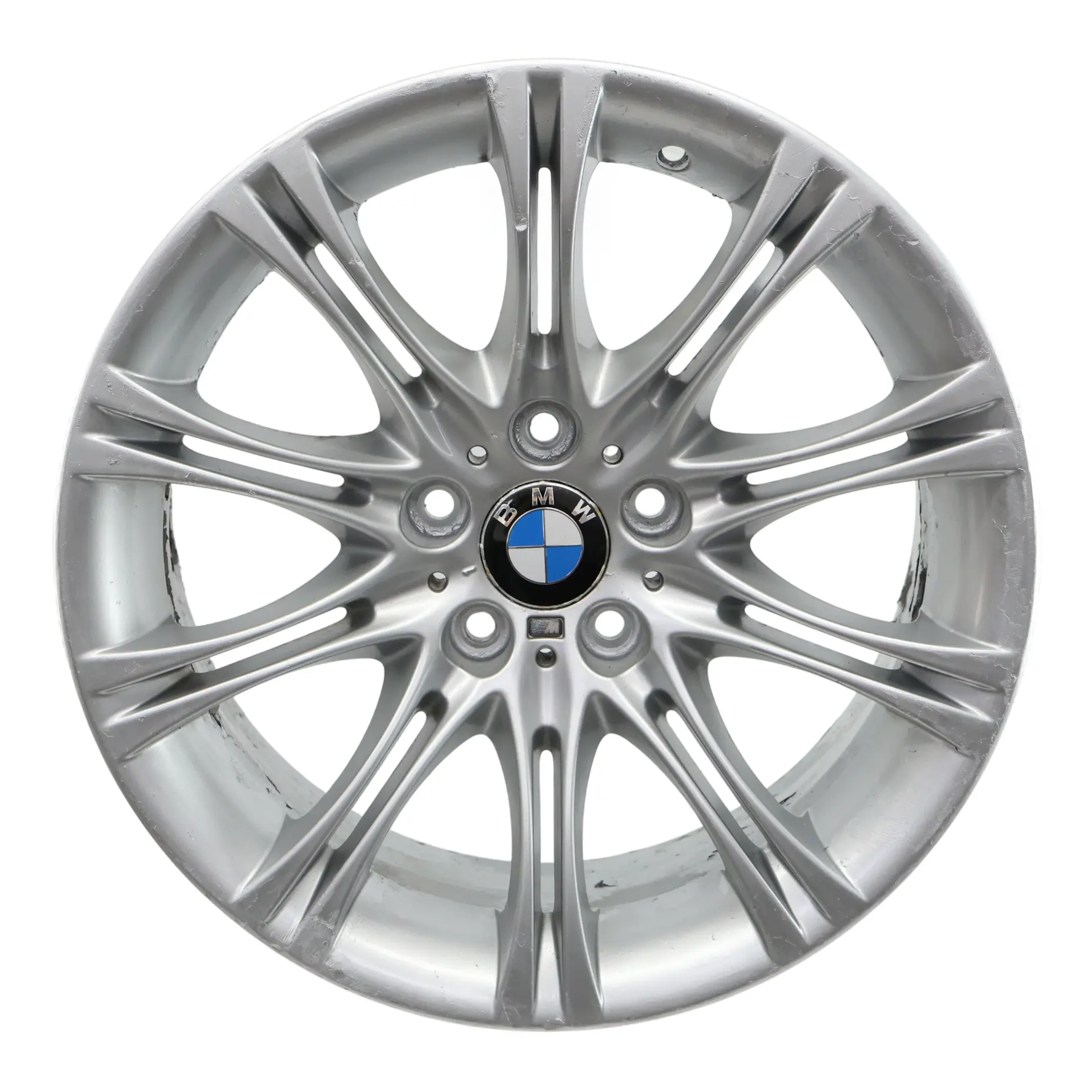 BMW E60 E61 Silver Alloy Wheel Rim 18" ET:20 8J M Double Spoke 135