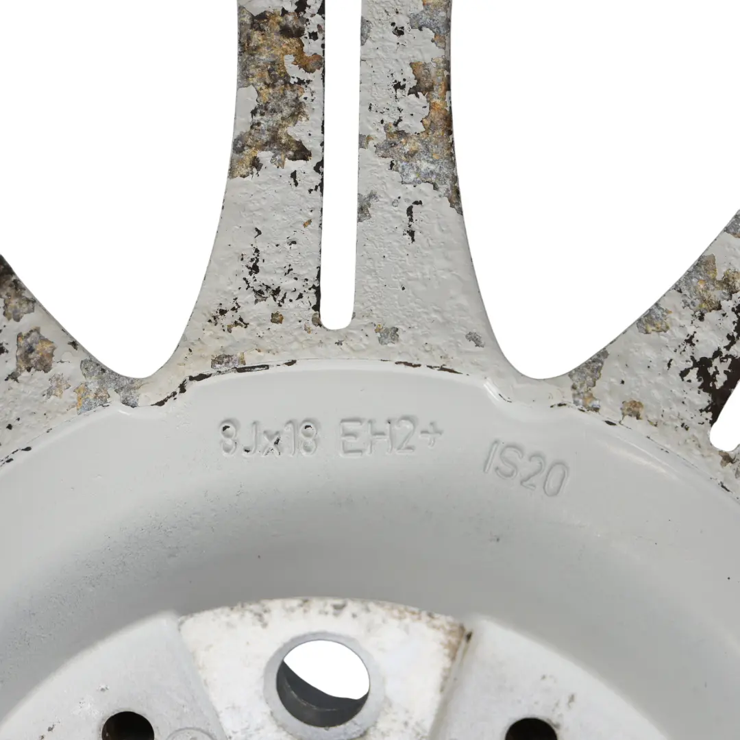 BMW E60 E61 Silver Alloy Wheel Rim 18" 8J ET:20 M Double Spoke 135 - SKU 8036947 - Part number 8036947