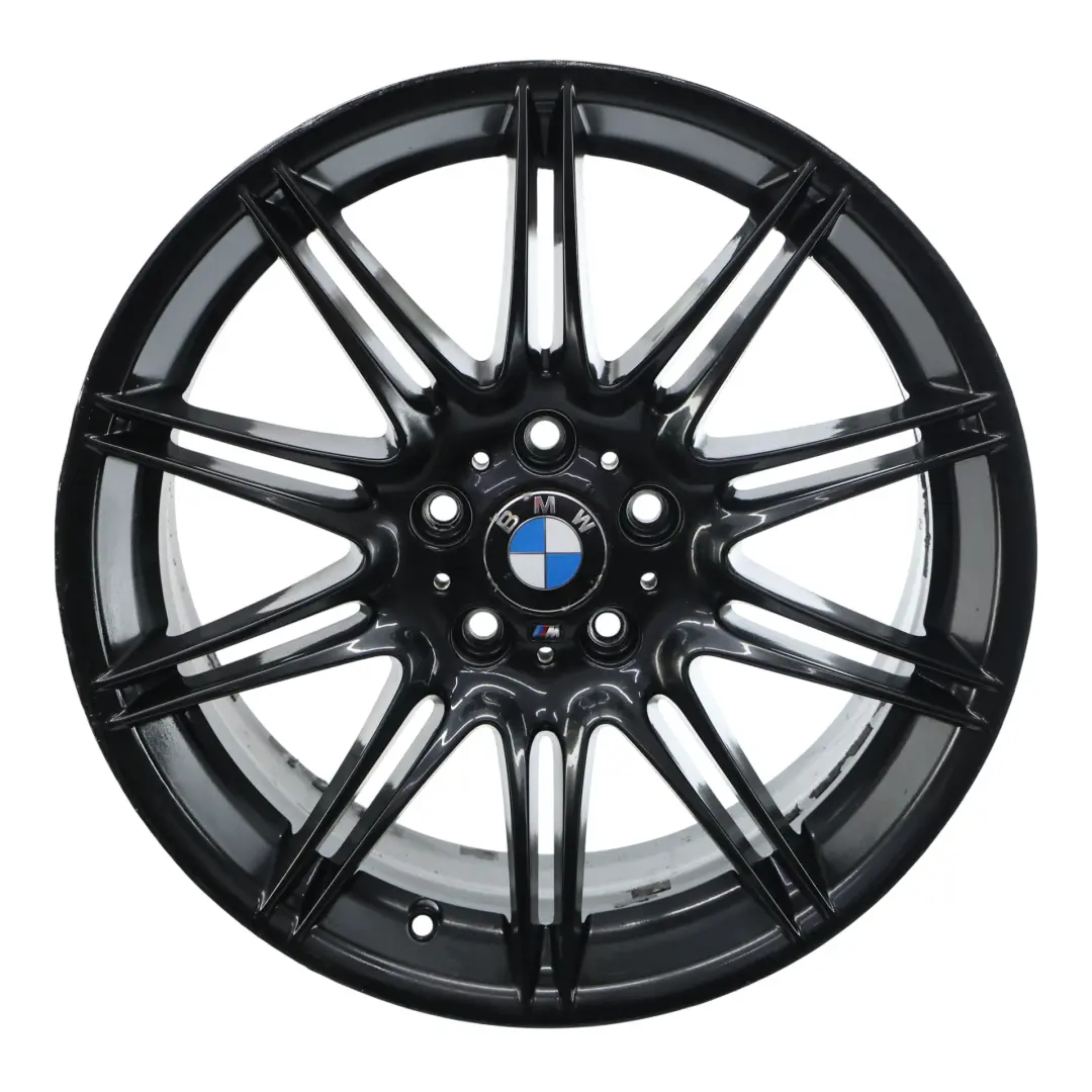 Vorne Schwarz Alu Felge Alufelge 19" M Doppel Speiche 225 8J ET:37 für BMW E90 E91 mit Teilenummer 8037141 BMW E90 E91 Vorne Schwarz Alu Felge Alufelge 19" M Doppel Speiche 225 8J ET:37 - SKU 8037141-2 - Teilenummer 8037141