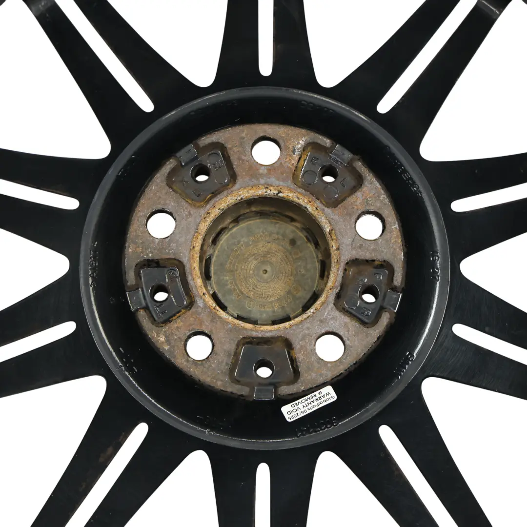 BMW E90 E91 Vorne Schwarz Alu Felge Alufelge 19" M Doppel Speiche 225 8J ET:37 - SKU 8037141-2 - Teilenummer 8037141
