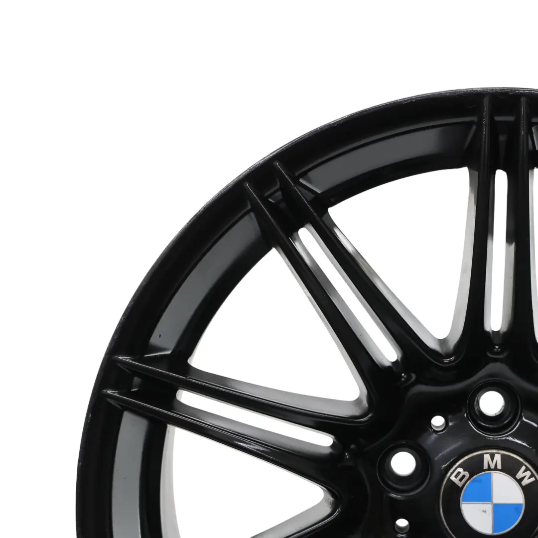 BMW E90 E91 E92 E93 Cerchio posteriore nero lega 19" M Doppie razze 225 9J ET:39 - SKU 8037142-3 - Numero di parte 8037142