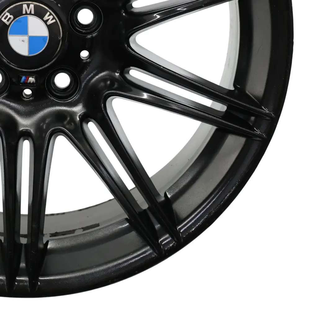 BMW E90 E91 Schwarz Hinten Alu Felge Alufelge 19" M Double Spoke 225 9J ET:39 - SKU 8037142-3 - Teilenummer 8037142