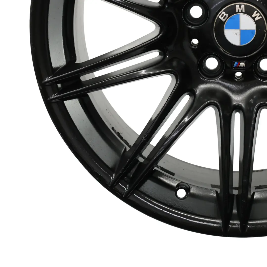 BMW E90 E91 E92 E93 Cerchio posteriore nero lega 19" M Doppie razze 225 9J ET:39 - SKU 8037142-3 - Numero di parte 8037142