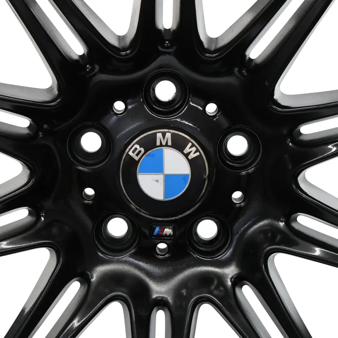 BMW E90 E91 Schwarz Hinten Alu Felge Alufelge 19" M Double Spoke 225 9J ET:39 - SKU 8037142-3 - Teilenummer 8037142