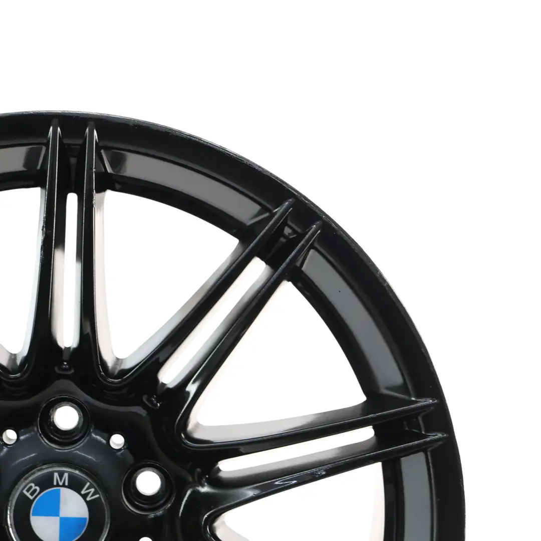 BMW E90 E91 E92 E93 Black Rear Wheel Alloy Rim 19" M Double Spoke 225 9J ET:39 - SKU 8037142-7 - Part number 8037142