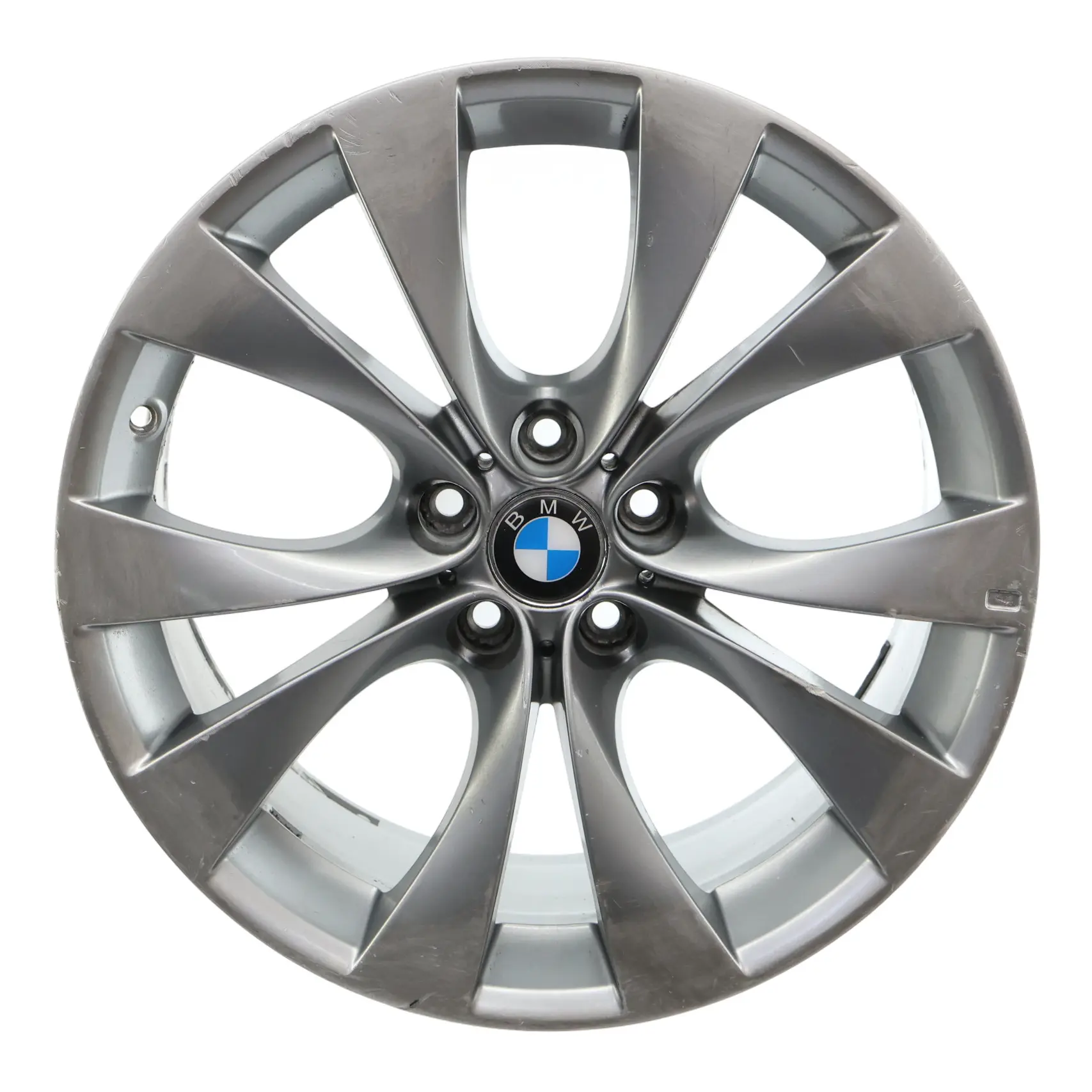 BMW X5 E70 Cerchio In Lega Anteriore 20" M V-Spoke 227 10J ET:40 Argento 8037349