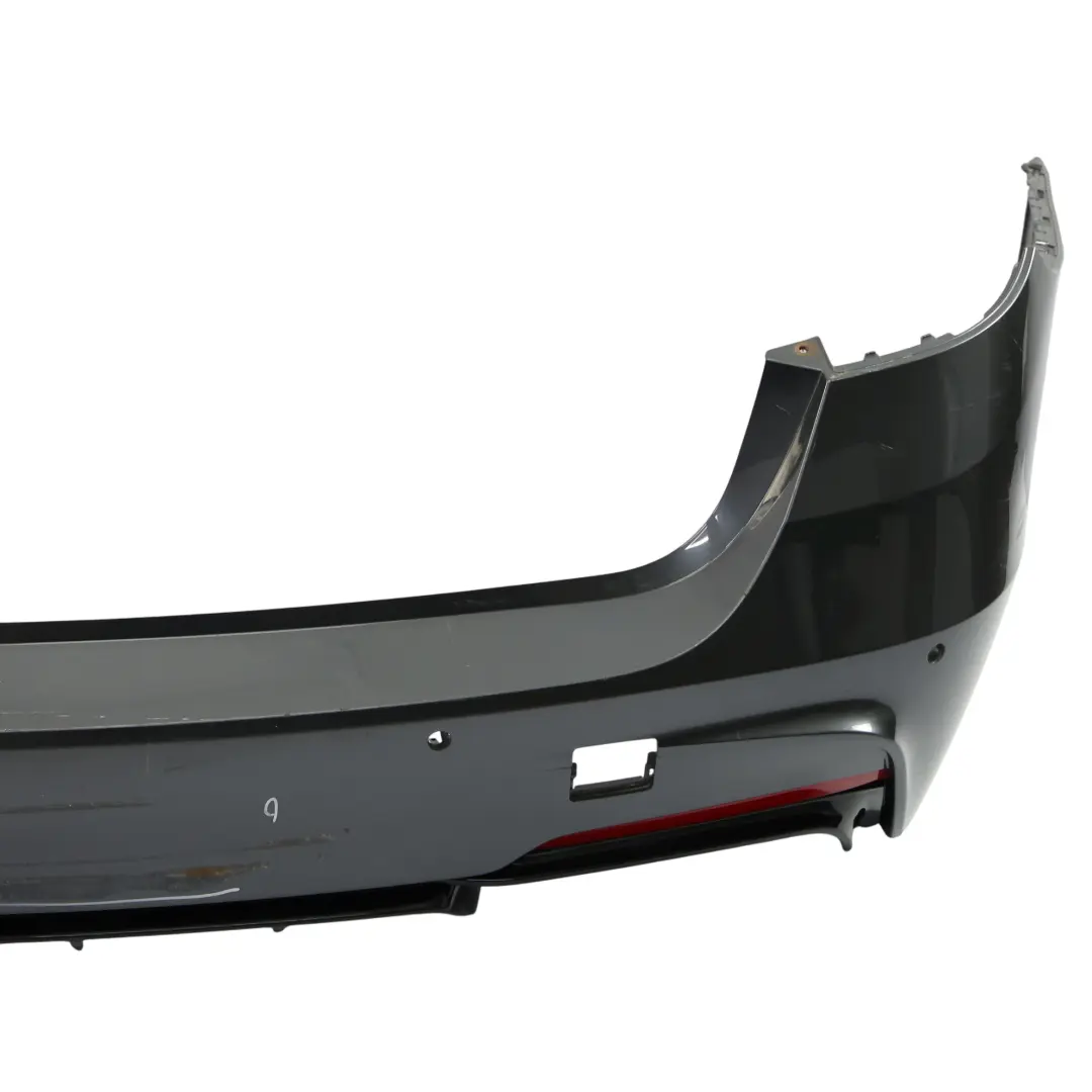 BMW F31 Touring Rear Bumper M Sport Trim Panel PDC Mineralgrau Grey - B39 - SKU 8056577-MG3 - Part number 8056577