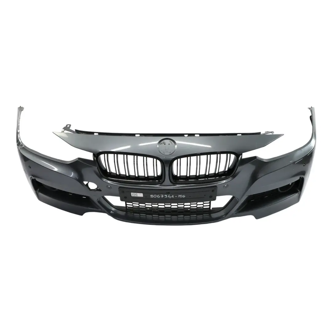 Front Bumper M Sport Complete Trim Panel Mineral Grau Metallic - B39 to BMW F30 F31 with Part number 8067941 BMW F30 F31 Front Bumper M Sport Complete Trim Panel Mineral Grau Metallic - B39 - SKU 8067941-MG - Part number 8067941