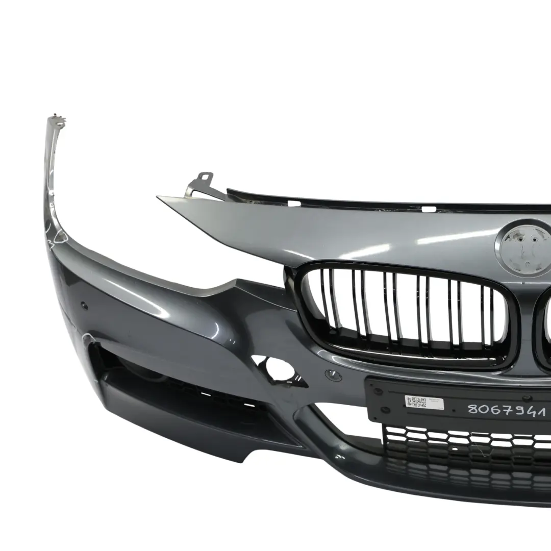 BMW F30 F31 Front Bumper M Sport Complete Trim Panel Mineral Grau Metallic - B39 - SKU 8067941-MG - Part number 8067941