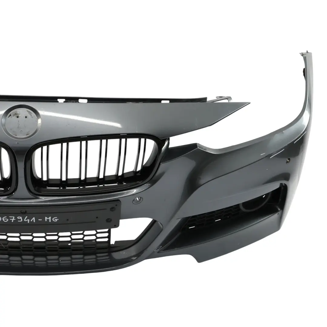 BMW F30 F31 Front Bumper M Sport Complete Trim Panel Mineral Grau Metallic - B39 - SKU 8067941-MG - Part number 8067941