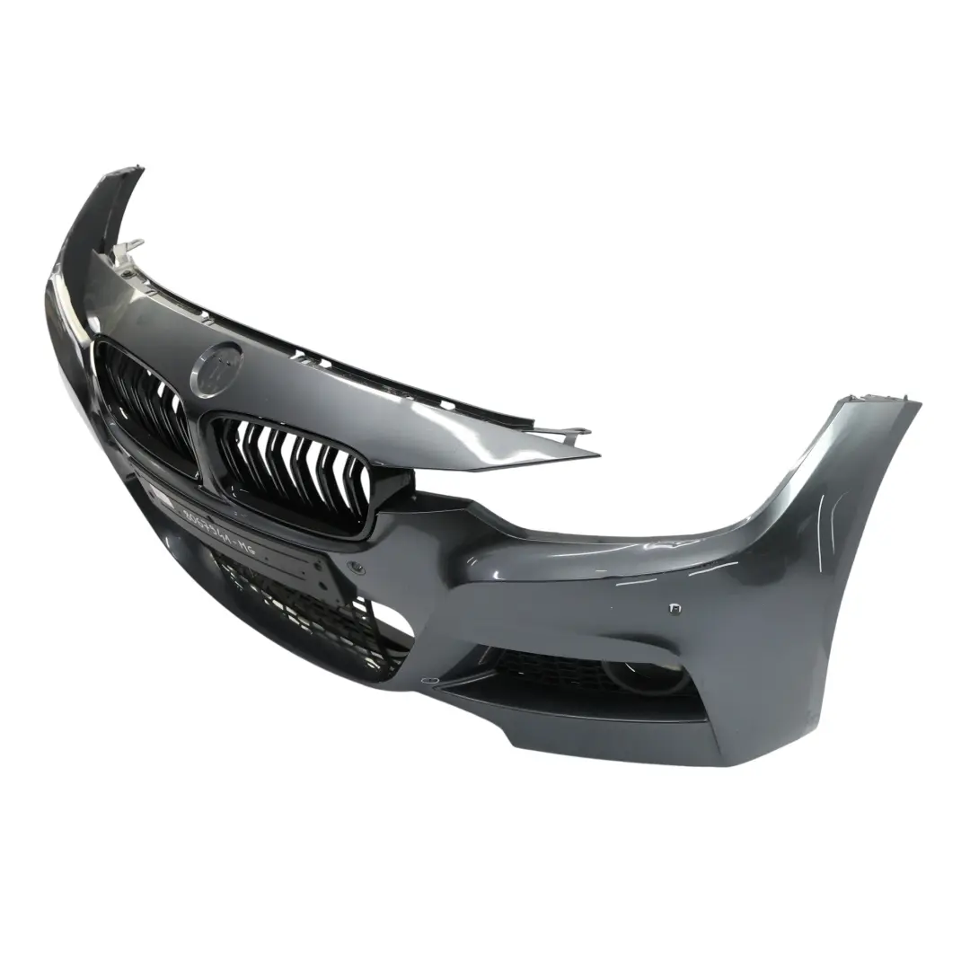 Front Bumper M Sport Complete Trim Panel Mineral Grau Metallic - B39 to BMW F30 F31 with Part number 8067941 BMW F30 F31 Front Bumper M Sport Complete Trim Panel Mineral Grau Metallic - B39 - SKU 8067941-MG - Part number 8067941