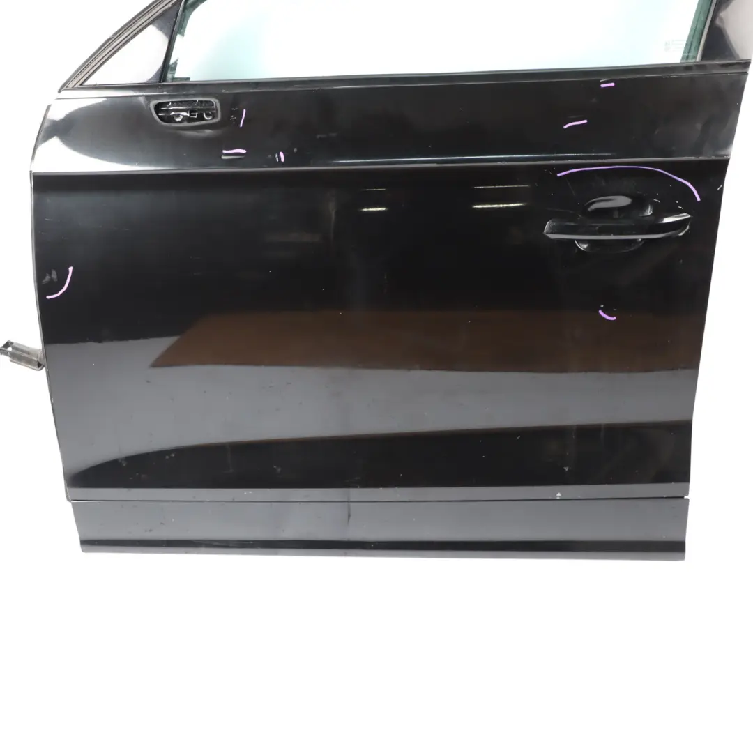 Door Front Left N/S Mythical Black Metallic - Y9T to Audi Q5 FY with Part number 80A831051H Audi Q5 FY Door Front Left N/S Mythical Black Metallic - Y9T - SKU 80A831051H-MYB - Part number 80A831051H