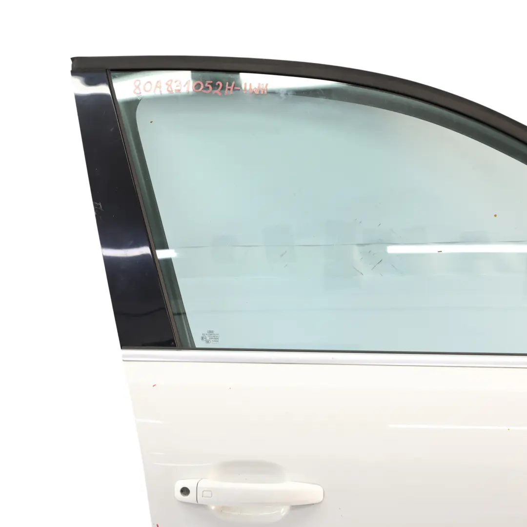 Audi Q5 8R Door Front Right O/S Covering Panel Glacier White Pearl - S9R - SKU 8R0831052E-MGW - Part number 8R0831052E