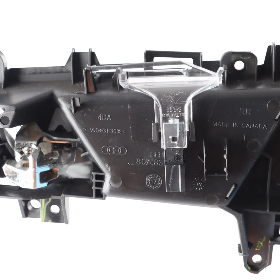 Interior Rear Right O/S Door Grab Handle Trim Cover to Audi Q5 FY with Part number 80A839020 Audi Q5 FY Interior Rear Right O/S Door Grab Handle Trim Cover - SKU 80A839020 - Part number 80A839020