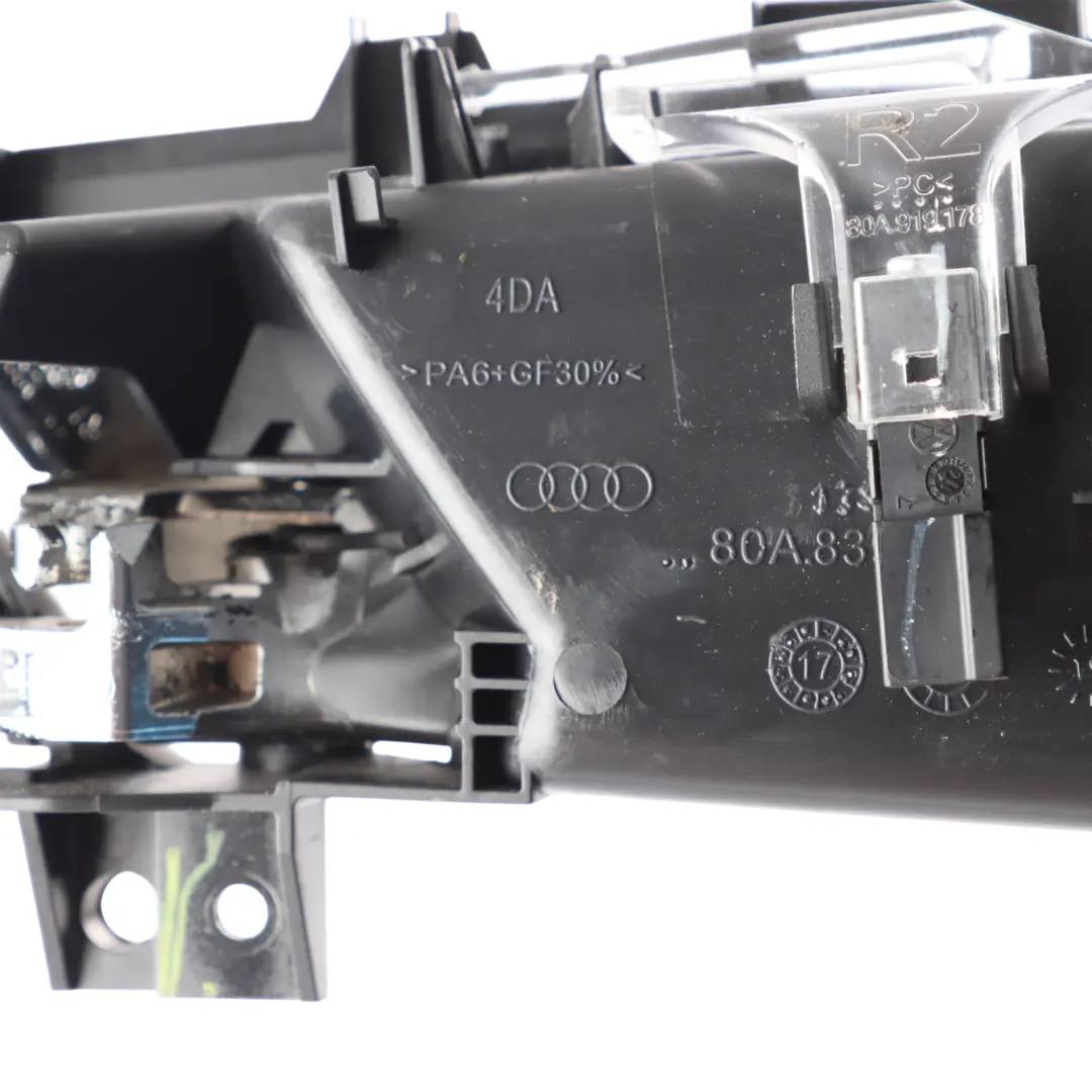 Interior Rear Right O/S Door Grab Handle Trim Cover to Audi Q5 FY with Part number 80A839020 Audi Q5 FY Interior Rear Right O/S Door Grab Handle Trim Cover - SKU 80A839020 - Part number 80A839020