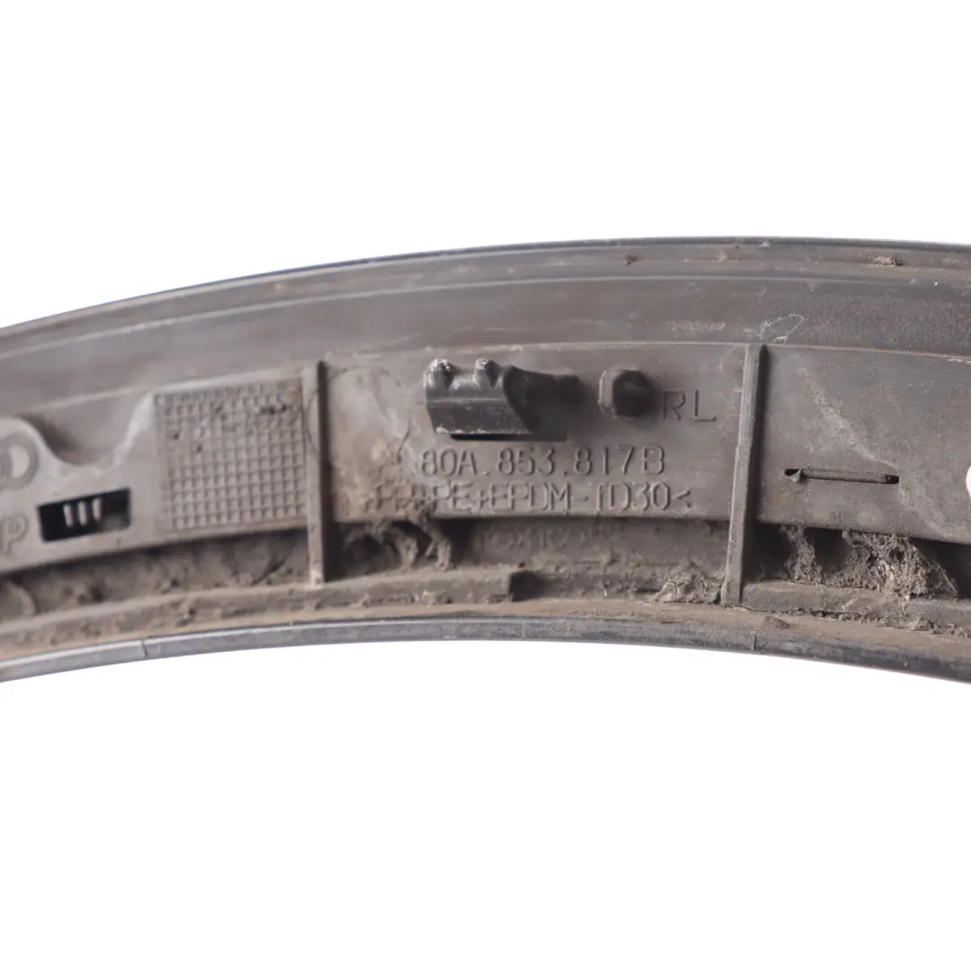 Arch Cover Rear Left N/S Trim Strip Mythical Black Y9T to Audi SQ5 FY Wheel with Part number 80A853817B Audi SQ5 FY Wheel Arch Cover Rear Left N/S Trim Strip Mythical Black Y9T - SKU 80A853817B-MYB - Part number 80A853817B