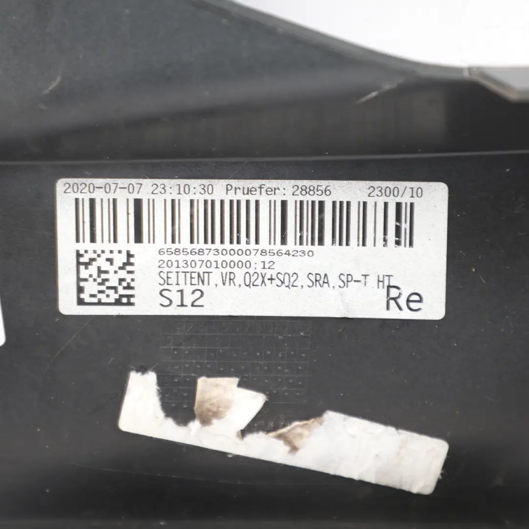 Front Bumper Corner Left N/S Nano Grey Metallic - X7M to Audi Q2 GA with Part number 81A807438A Audi Q2 GA Front Bumper Corner Left N/S Nano Grey Metallic - X7M - SKU 81A807438A-NGR - Part number 81A807438A