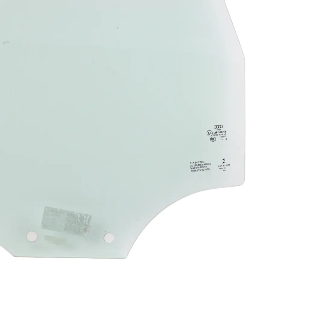 Audi Q2 GA Side Glass Window Rear Door Left N/S AS2 Green - SKU 81A845205 - Part number 81A845205