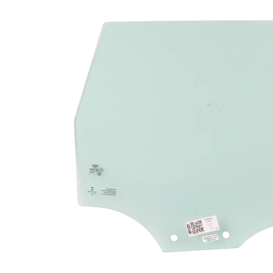 Audi Q2 GA Side Glass Window Rear Door Left N/S AS2 Green - SKU 81A845205 - Part number 81A845205