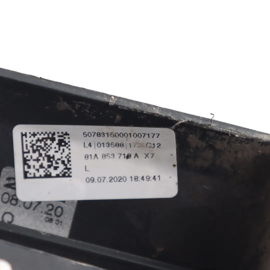 Front Wheel Arch Trim Strip Right O/S Nano Grey - X7M to Audi Q2 GA with Part number 81A853718A Audi Q2 GA Front Wheel Arch Trim Strip Right O/S Nano Grey - X7M - SKU 81A853718A-NGR - Part number 81A853718A