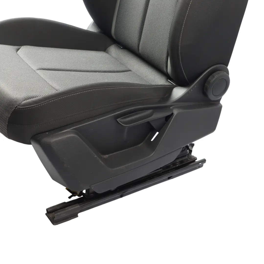 Front Seat Left N/S S-Line Cloth Fabric Black Grey to Audi Q2 GA with Part number 81A881805B Audi Q2 GA Front Seat Left N/S S-Line Cloth Fabric Black Grey - SKU 81A881805B - Part number 81A881805B
