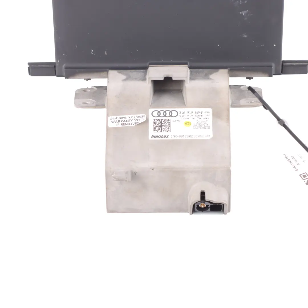 Multimedia Multifunction Display Screen to Audi Q2 GA with Part number 81A919604B Audi Q2 GA Multimedia Multifunction Display Screen - SKU 81A919604B-1 - Part number 81A919604B