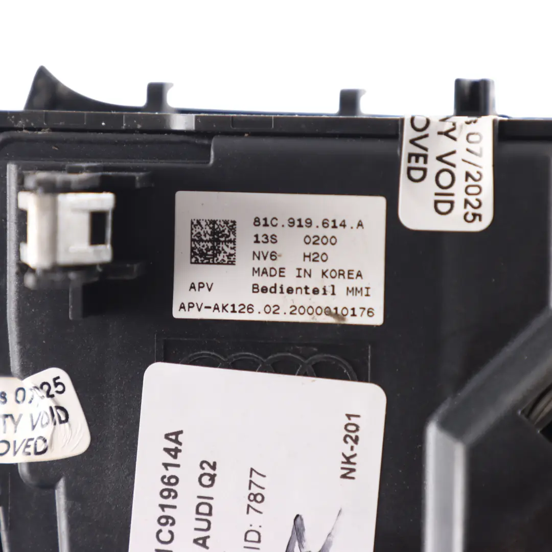 Audi Q2 GA Head Multimedia Control Unit - SKU 81C919614A - Part number 81C919614A