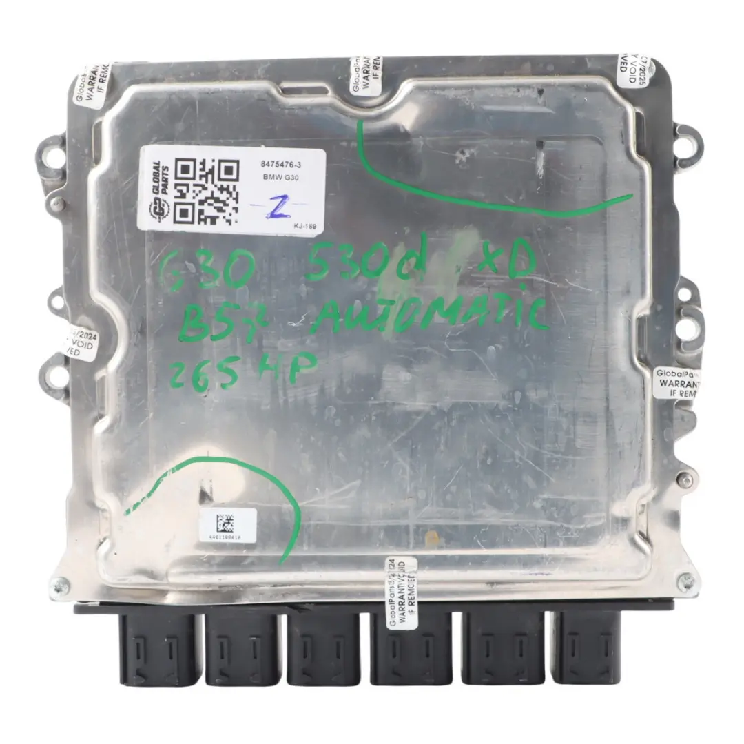 BMW G30 530Xd B57 265HP Engine Control Unit ECU DDE Automatic - SKU 8475476-3 - Part number 8475476