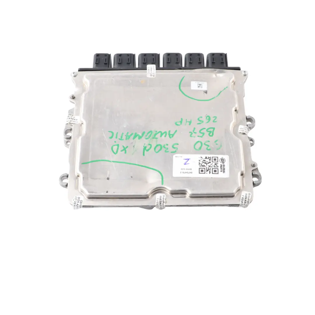 B57 265HP Engine Control Unit ECU DDE Automatic to BMW G30 530Xd with Part number 8475476 BMW G30 530Xd B57 265HP Engine Control Unit ECU DDE Automatic - SKU 8475476-3 - Part number 8475476
