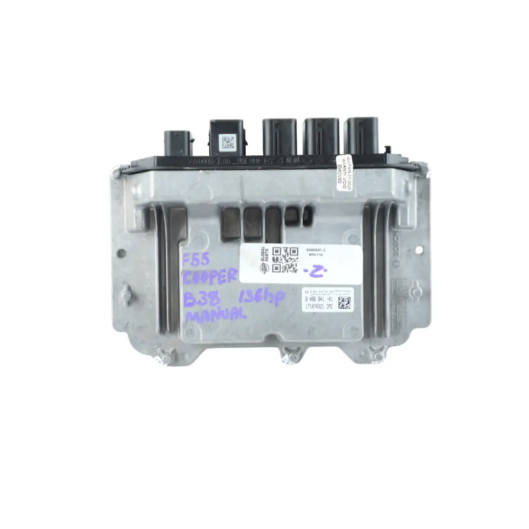 136HP Petrol B38 Engine ECU DME Kit BDC + Key Manual to Mini Cooper F55 with Part number 8486841 Mini Cooper F55 136HP Petrol B38 Engine ECU DME Kit BDC + Key Manual - SKU 8486841-2 - Part number 8486841