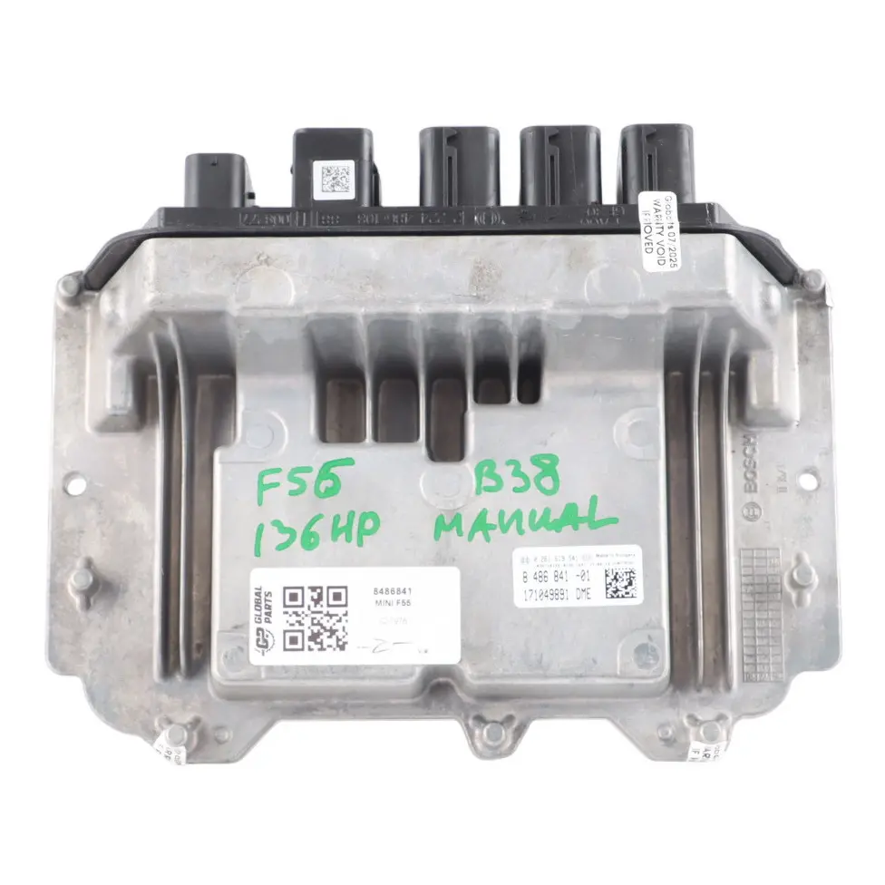 B38 136HP Petrol Engine Control ECU DME Manual to Mini Cooper F56 with Part number 8655106 Mini Cooper F56 B38 136HP Petrol Engine Control ECU DME Manual - SKU 8486841 - Part number 8655106