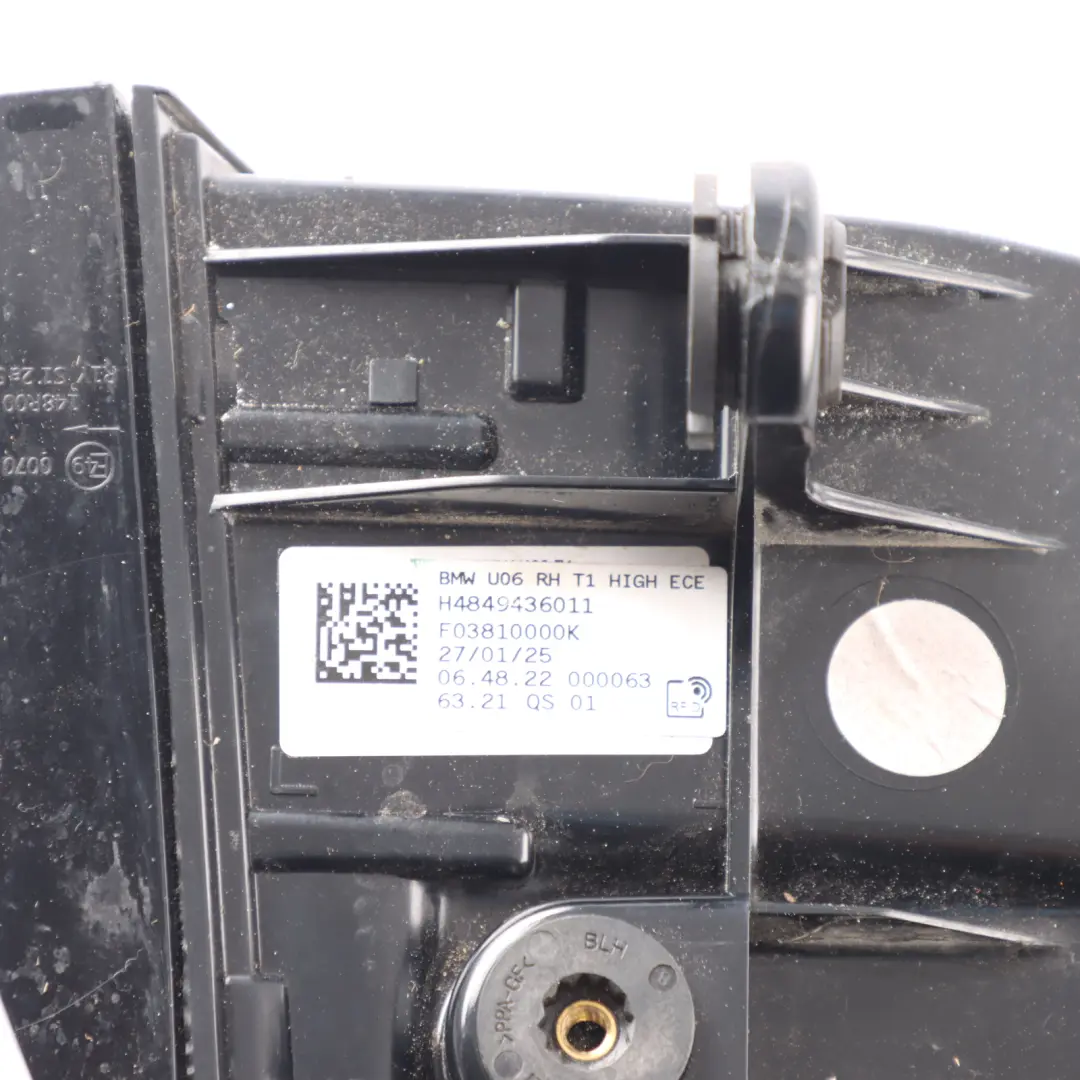 Light Lamp Side Panel Outer Right O/S to BMW U06 Rear with Part number 8494360 BMW U06 Rear Light Lamp Side Panel Outer Right O/S - SKU 8494360 - Part number 8494360