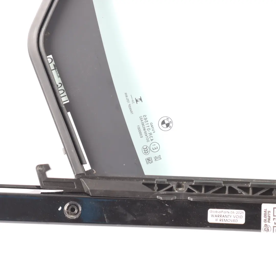 Front Door Side Window Quarter Fixed Glass AS2 Right O/S to BMW U06 with Part number 8496284 BMW U06 Front Door Side Window Quarter Fixed Glass AS2 Right O/S - SKU 8496284 - Part number 8496284