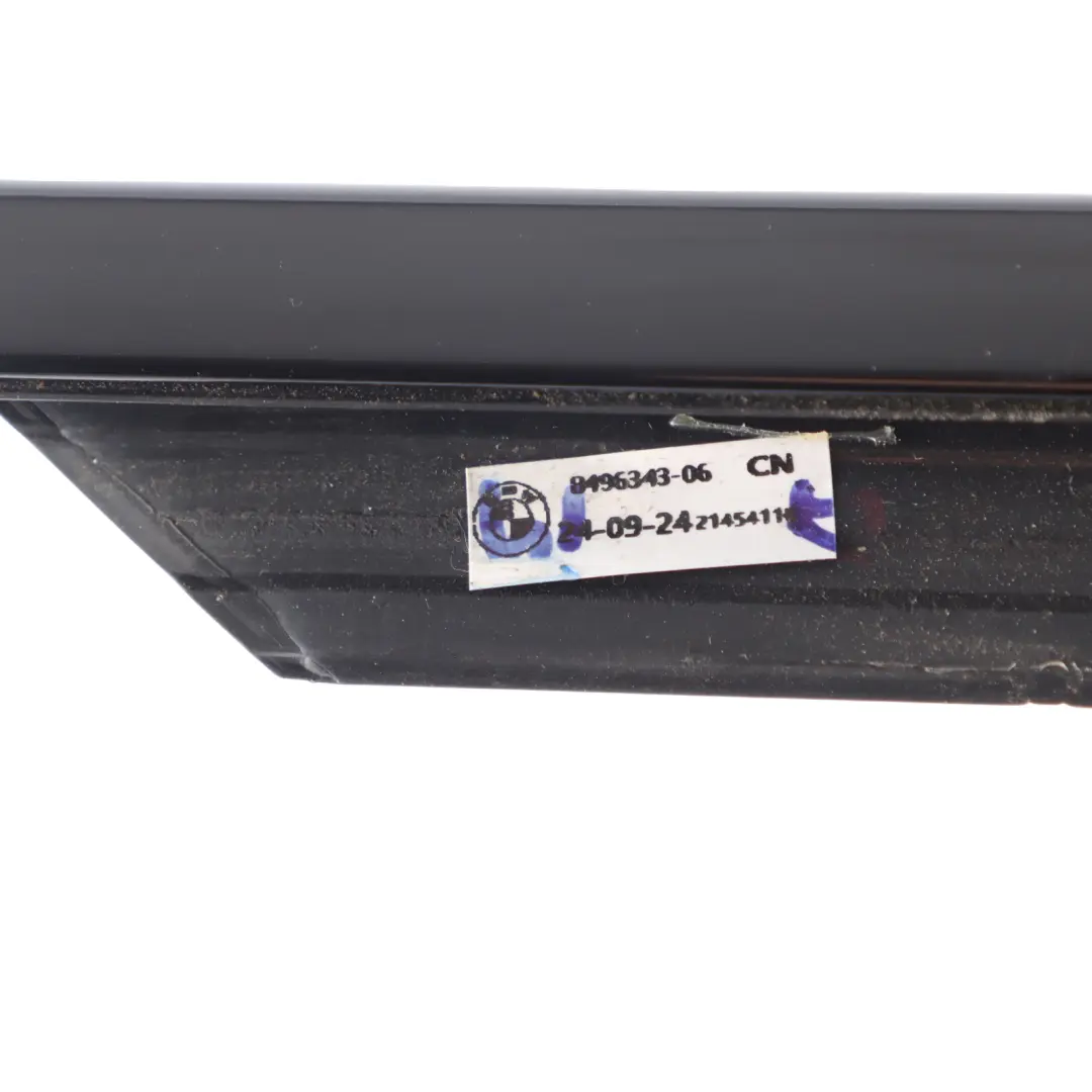 BMW U06 Door Weatherstrip Rear Left N/S Window Outer Strip Cover High Gloss - SKU 8496343 - Part number 8496343