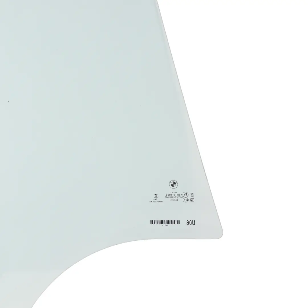 BMW U06 Rear Door Side Window Glass AS2 Glazing Left N/S - SKU 8498577 - Part number 8498577