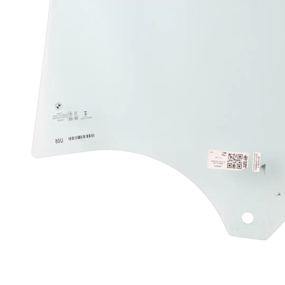 Door Side Window Glass AS2 Glazing Right O/S to BMW U06 Rear with Part number 8498578 BMW U06 Rear Door Side Window Glass AS2 Glazing Right O/S - SKU 8498578 - Part number 8498578