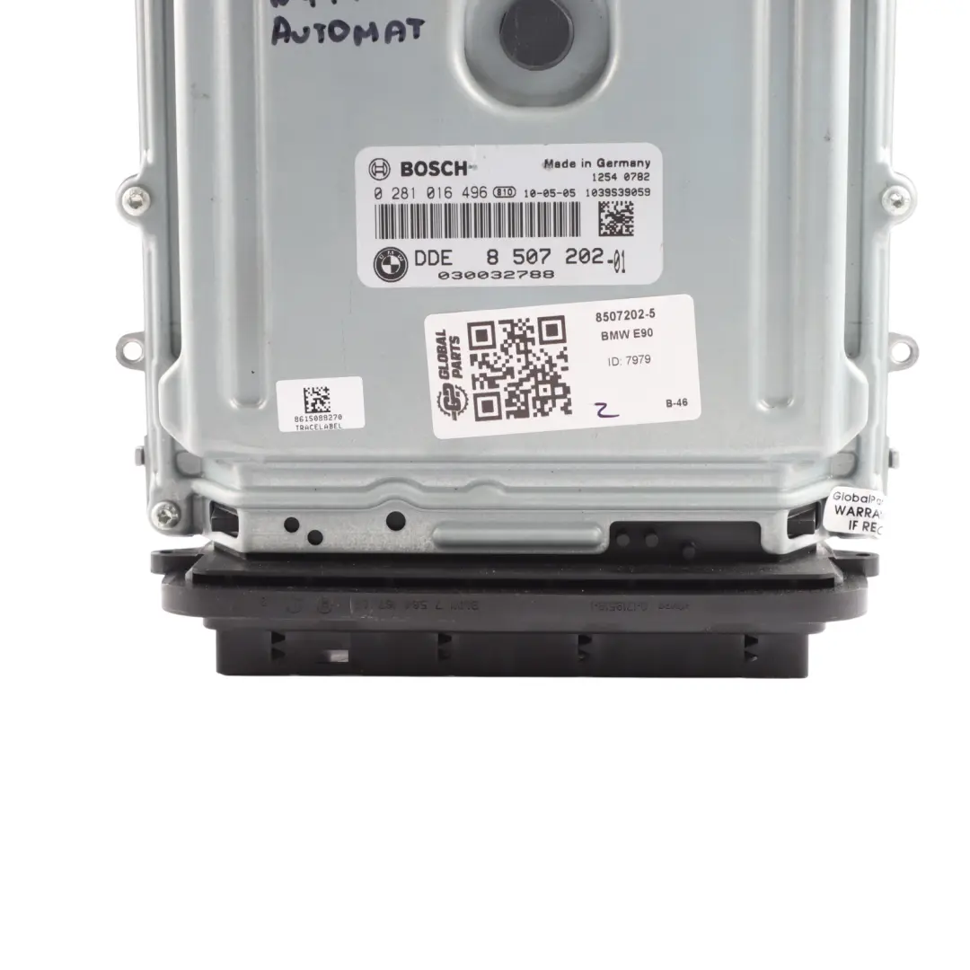 BMW E90 E91 LCI 318d N47N 143HP Engine Control ECU DDE Automatic - SKU 8507202-5 - Part number 8507202