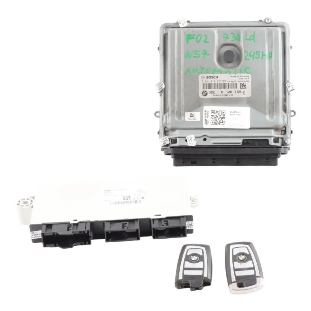N57 245HP Engine Control ECU DDE Kit Automatic to BMW F01 F02 730Ld with Part number 8508169 BMW F01 F02 730Ld N57 245HP Engine Control ECU DDE Kit Automatic - SKU 8508169-1 - Part number 8508169