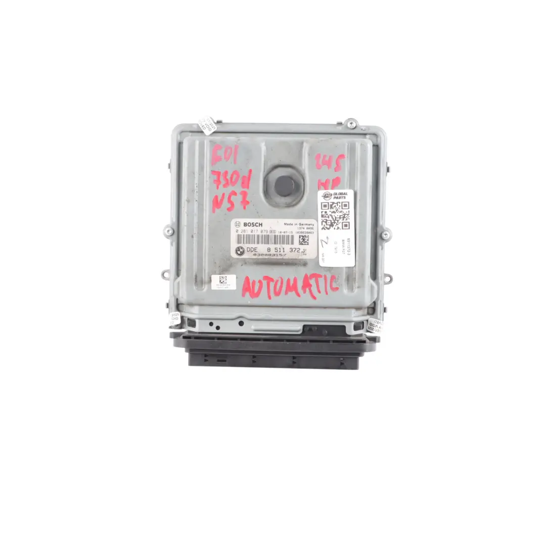 N57 245HP Engine Control ECU Kit DDE Automatic to BMW F01 F07 530d 730d with Part number 8511372 BMW F01 F07 530d 730d N57 245HP Engine Control ECU Kit DDE Automatic - SKU 8511372-3 - Part number 8511372