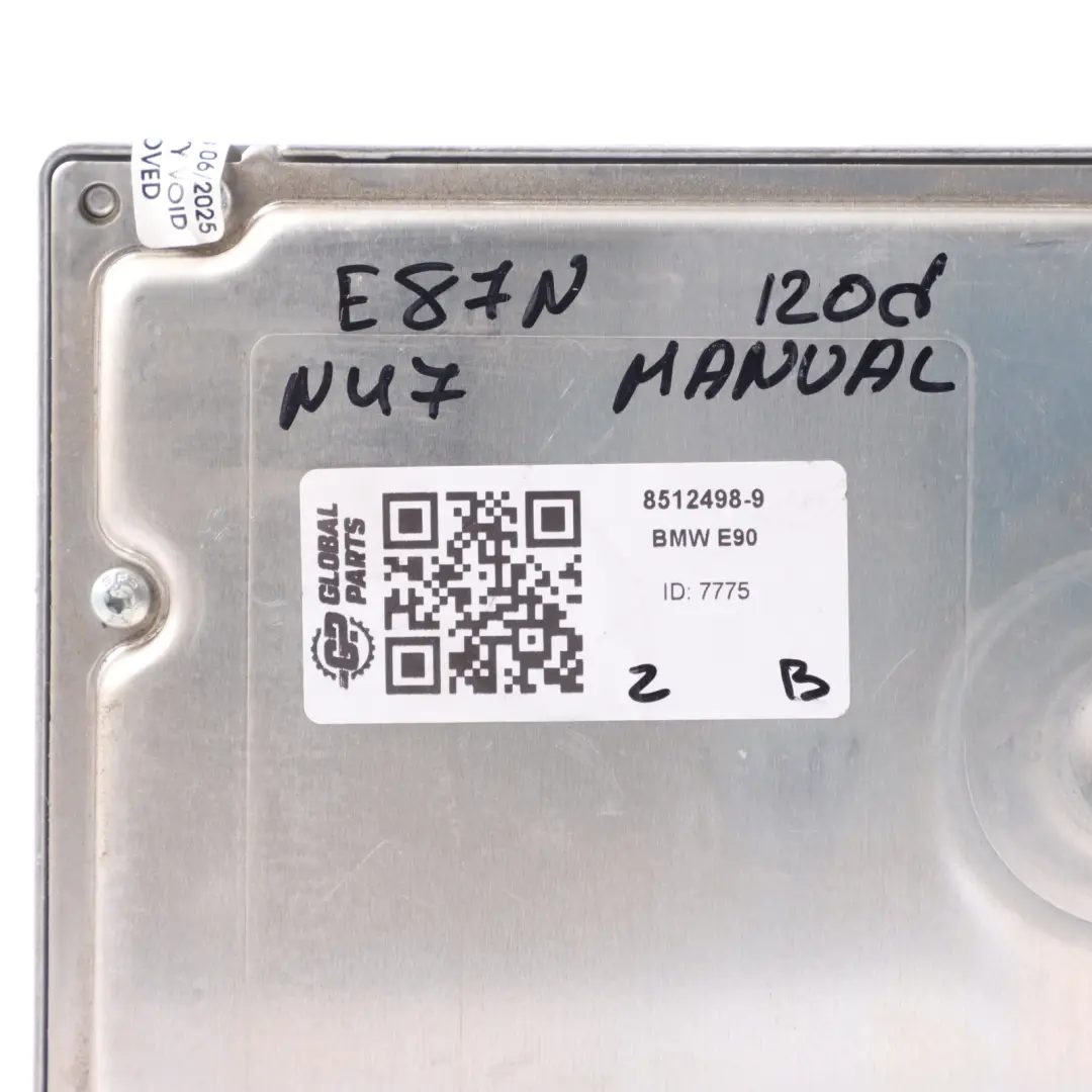BMW E82 X1 E84 E87 LCI 120d N47 177HP Engine ECU DDE Manual - SKU 8512498-9 - Part number 8512498