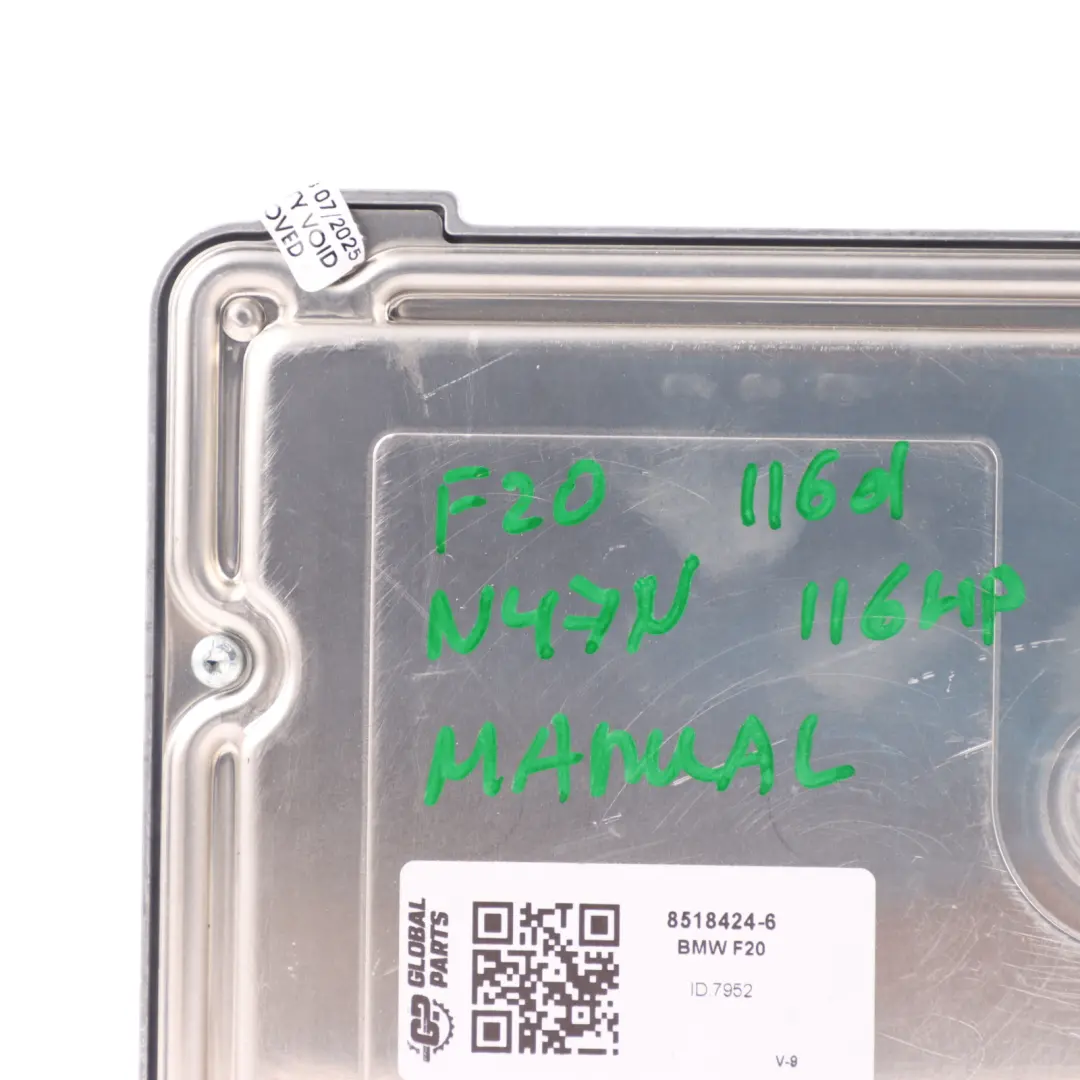 N47N 116HP Engine Control Unit ECU DDE Manual to BMW F20 F30 F31 116d 316d with Part number 8518424 BMW F20 F30 F31 116d 316d N47N 116HP Engine Control Unit ECU DDE Manual - SKU 8518424-6 - Part number 8518424