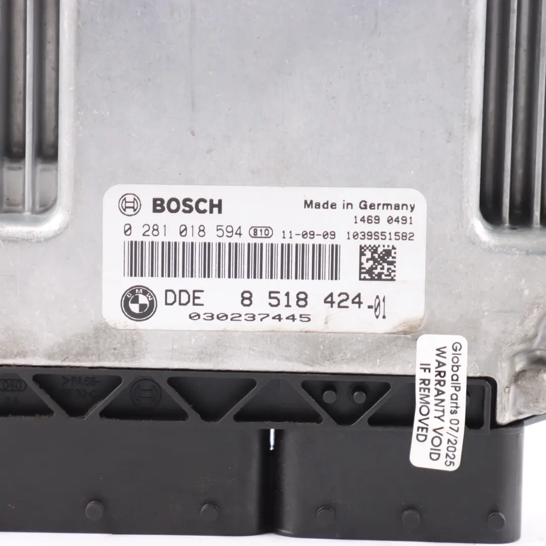BMW F20 F30 F31 116d 316d N47N 116HP Engine Control Unit ECU DDE Manual - SKU 8518424-6 - Part number 8518424